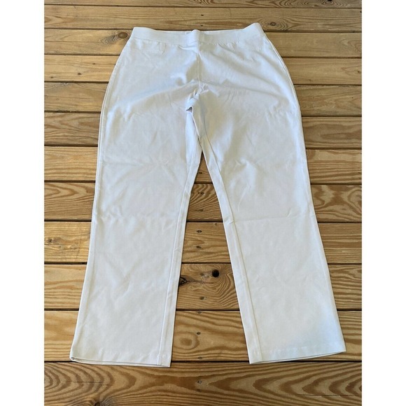Susan Graver Pants - NEW Susan Graver Stretch Slim Leg Pants Petite Small PS Women’s White